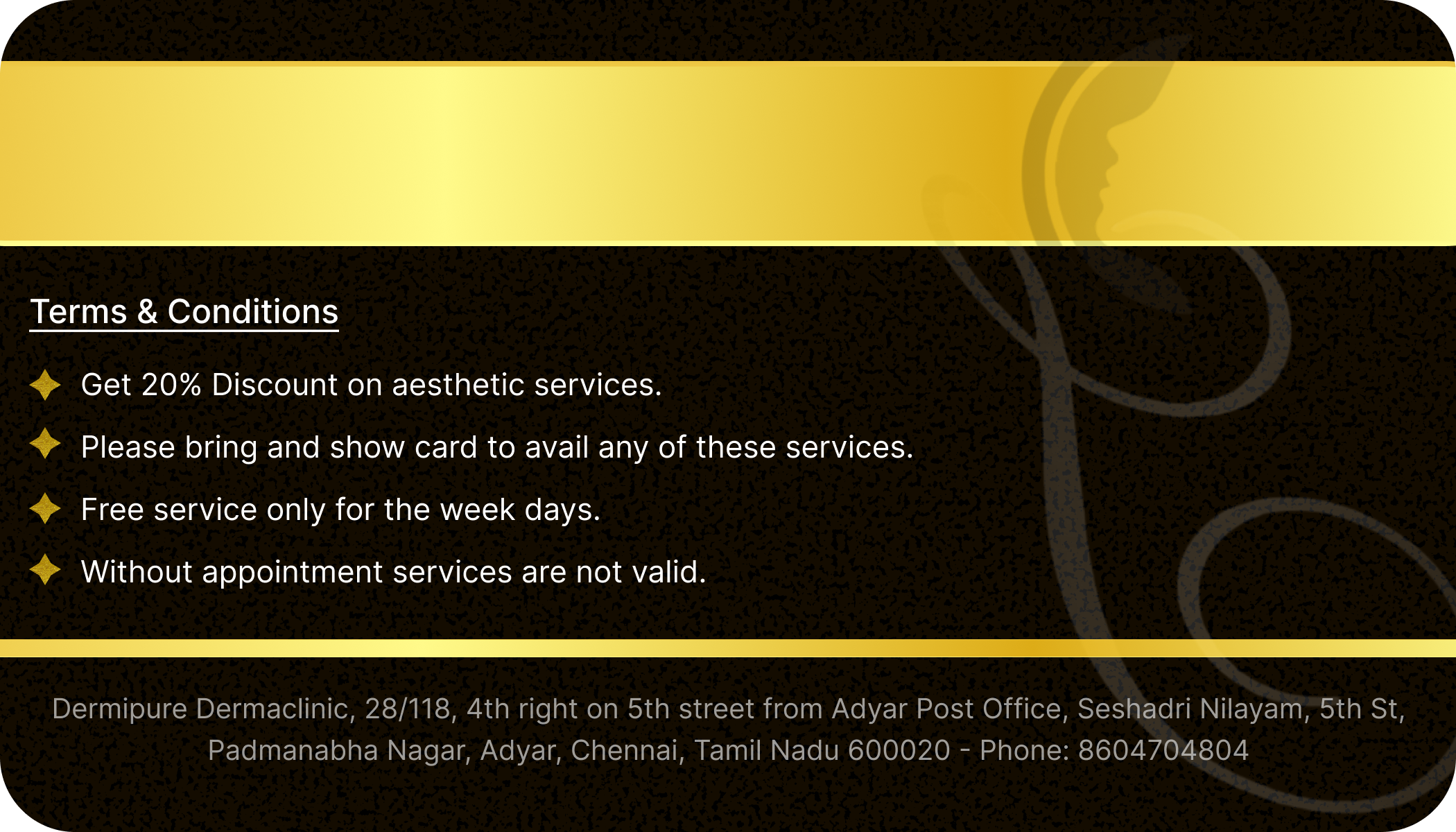 Back membership card